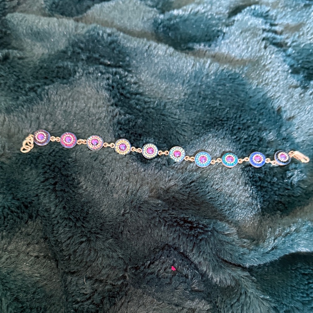 Elegant Purple and Blue Bracelet